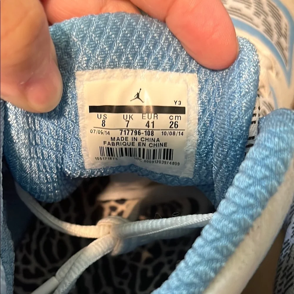 Nike Air Jordan 29 XX9 Pantone Slvr Size 8 717796-108 Ultimate Gift Of Flight
